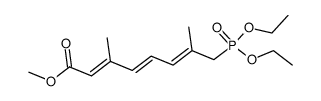 (2E,4E,6E)-8-Diaethoxyphosphoryl-3,7-dimethyl-2,4,6-octatriensaeure-methylester Structure