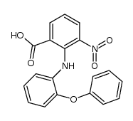 N-(2-phenoxyphenyl)-3-nitroanthranilic acid结构式