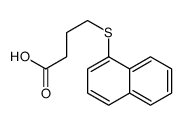 4-naphthalen-1-ylsulfanylbutanoic acid结构式