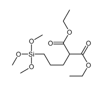 diethyl 2-(3-trimethoxysilylpropyl)propanedioate Structure