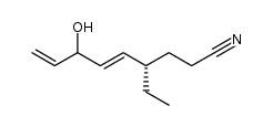 (4S,E)-4-ethyl-7-hydroxynona-5,8-dienenitrile Structure