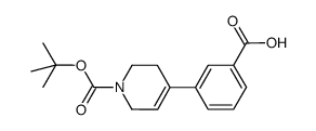 tert-butyl 4-[3-(ethoxycarbonyl)phenyl]-3,6-dihydropyridine-1(2H)-carboxylate结构式