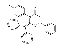 2-diphenylmethylene-3-p-tolyl-6-phenyl-2,3-dihydro-4H-1,3-oxazin-4-one结构式