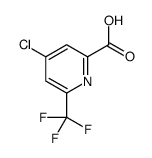 4-chloro-6-(trifluoromethyl)pyridine-2-carboxylic acid Structure
