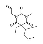 5-ethyl-1-methyl-5-pentan-2-yl-3-prop-2-enyl-1,3-diazinane-2,4,6-trione Structure