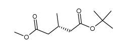 (S)-1-tert-butyl 5-methyl 3-methylpentanedioate Structure