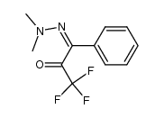 3-phenyl-1,1,1-trifluoropropane-2,3-dione 3-dimethylhydrazone Structure