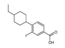 4-(4-Ethylcyclohexyl)-3-iodobenzoic acid Structure