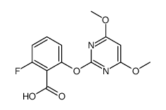 2-(4,6-dimethoxypyrimidin-2-yl)oxy-6-fluorobenzoic acid Structure