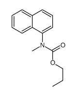 propyl N-methyl-N-naphthalen-1-ylcarbamate Structure
