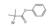 2-bromo-2-methylpropionic acid phenyl ester结构式