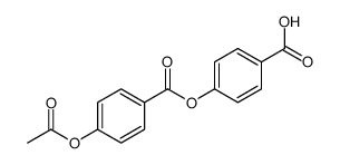 4-(4-acetyloxybenzoyl)oxybenzoic acid Structure