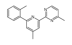 4-methyl-2-[4-methyl-6-(2-methylphenyl)pyridin-2-yl]pyrimidine结构式