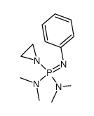 P-(1-aziridinyl)-N,N,N',N'-tetramethyl-N''-phenylphosphonimidic triamide Structure