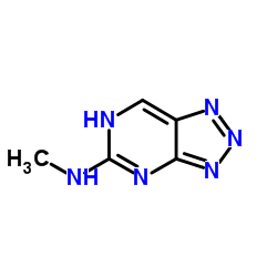 v-Triazolo[4,5-d]pyrimidine, 5-methylamino- (6CI) Structure