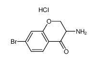 7-bromo-3-amino-chroman-4-one hydrochloride Structure