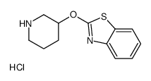 2-(Piperidin-3-yloxy)-benzothiazole hydrochloride structure