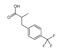 2-(4-(trifluoromethyl)benzyl)propanoic acid structure