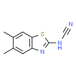 Cyanamide, (5,6-dimethyl-2-benzothiazolyl)- (9CI) structure