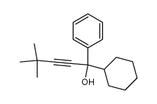 1-cyclohexyl-4,4-dimethyl-1-phenylpent-2-yn-1-ol Structure