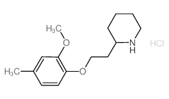 2-[2-(2-Methoxy-4-methylphenoxy)ethyl]piperidine hydrochloride结构式