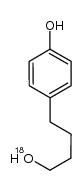 4-(4-(hydroxy)butyl)phenol结构式