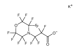 potassium 2,2,3,3-tetrafluoro-3-(perfluoromorpholino)propanoate结构式