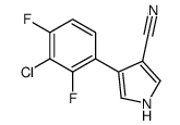 4-(3-chloro-2,4-difluorophenyl)-1H-pyrrole-3-carbonitrile Structure
