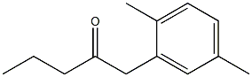 1-(2,5-DIMETHYLPHENYL)PENTAN-2-ONE Structure