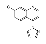 7-Chloro-4-pyrazol-1-yl-quinoline结构式