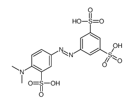 5-[[4-(dimethylamino)-3-sulfophenyl]diazenyl]benzene-1,3-disulfonic acid结构式