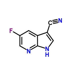 3-Cyano-5-fluoro-7-azaindole结构式