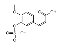 3-[4-Methoxy-3-(sulfooxy)phenyl]-2-propenoic Acid Structure