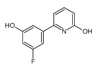 6-(3-fluoro-5-hydroxyphenyl)-1H-pyridin-2-one结构式
