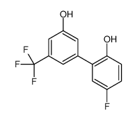 4-fluoro-2-[3-hydroxy-5-(trifluoromethyl)phenyl]phenol结构式