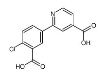 2-(3-carboxy-4-chlorophenyl)pyridine-4-carboxylic acid结构式