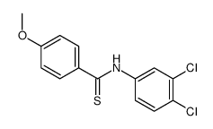 N-(3,4-dichlorophenyl)-4-methoxybenzenecarbothioamide结构式