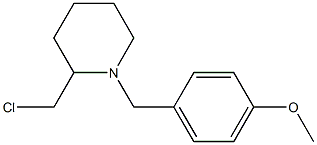 2-Chloromethyl-1-(4-methoxy-benzyl)-piperidine Structure