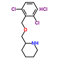 2-{[(2,6-Dichlorobenzyl)oxy]methyl}piperidine hydrochloride (1:1)结构式