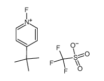 N-fluoro-4-tert-butylpyridinium triflate Structure