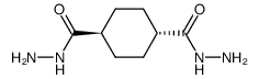 trans-cyclohexane-1,4-dicarboxylic acid dihydrazide结构式