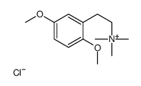 2-(2,5-dimethoxyphenyl)ethyl-trimethylazanium,chloride结构式