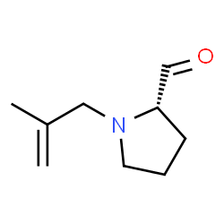 2-Pyrrolidinecarboxaldehyde, 1-(2-methyl-2-propenyl)-, (S)- (9CI) Structure