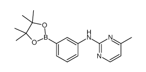 4-methyl-N-[3-(4,4,5,5-tetramethyl-1,3,2-dioxaborolan-2-yl)phenyl]pyrimidin-2-amine Structure
