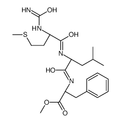 N(alpha)-carbamoylmethionyl-leucyl-phenylalanine methyl ester Structure