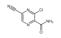 3-chloro-5-cyano-2-pyrazinecarboxamide Structure
