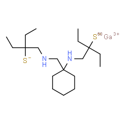 bis(aminoethanethiol)tetraethyl-cyclohexyl-gallium(68) complex picture