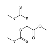 methyl bis[[(dimethylamino)thioxomethyl]thio]acetate structure