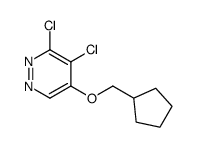 3,4-Dichloro-5-(cyclopentylmethoxy)pyridazine结构式