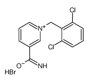 1-[(2,6-dichlorophenyl)methyl]pyridin-1-ium-3-carboxamide,bromide Structure